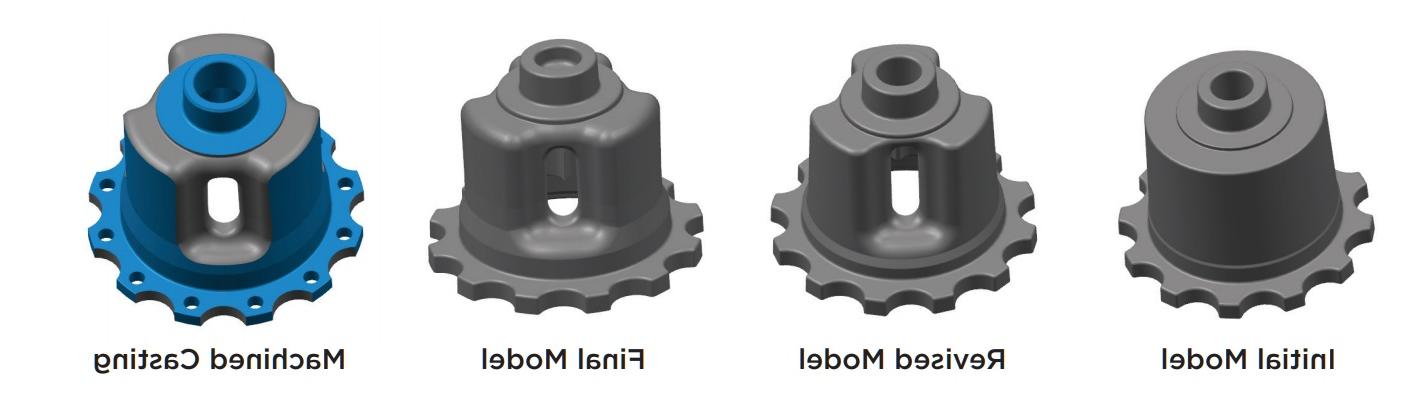 progress image for a new differential case from Waupaca Foundry